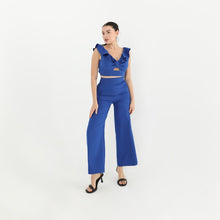 Load image into Gallery viewer, Sm Flutter sleeve /high waist pant