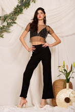 Load image into Gallery viewer, Eb black mesh top
