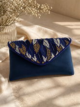 Load image into Gallery viewer, Sc suede beaded clutch
