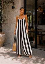 Load image into Gallery viewer, N Satin  stripe jumpsuit