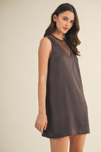 Ms Mesh contrast dress
