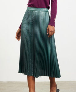 Sb Metallic pleats midi skirt