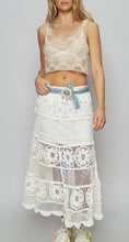 Load image into Gallery viewer, P flare midi crochet skirt