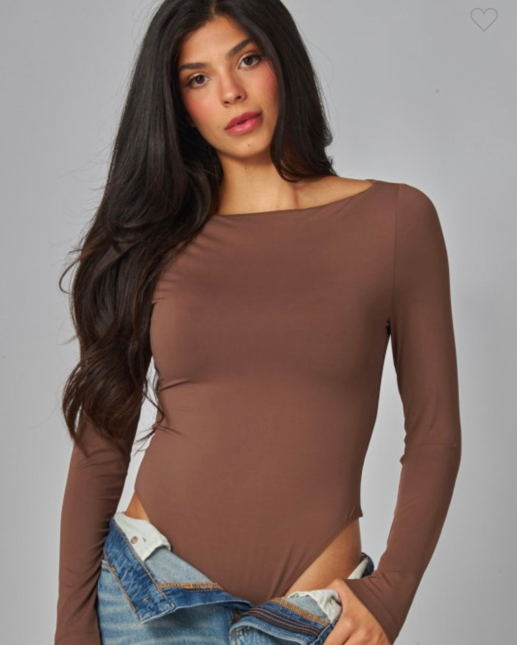 Lp  Boatneck  long sleeve bodysuit