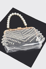Load image into Gallery viewer, Hd studded pearl  clear bags
