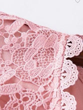 Load image into Gallery viewer, E lace pink midi dress