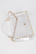 Load image into Gallery viewer, H clear bag with round studs