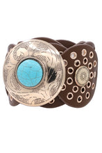 Load image into Gallery viewer, Ab faux leather accent boho belt