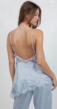 Load image into Gallery viewer, Wc 2pcs lingerie style pants set ice blue