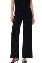 Load image into Gallery viewer, B Mid rise wide leg  black
