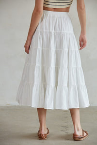 Bt cotton midi skirt