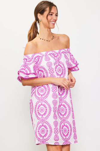 Sb Embroidery off shoulder dress