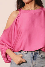 Load image into Gallery viewer, T one open shoulder pink top