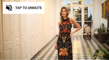 Load image into Gallery viewer, K flower print maxi dress