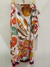 Load image into Gallery viewer, Lc long stamp wrap around skirt