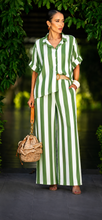 Load image into Gallery viewer, N 2pcs stripe pant set with belt