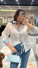 Load image into Gallery viewer, Y 5019 embroidery flower shirt
