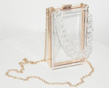 Load image into Gallery viewer, P acrylic box with clear chain