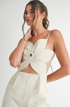 Load image into Gallery viewer, Eb flower  linen jumpsuit