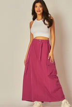 Load image into Gallery viewer, Lp woven cargo maxi skirt