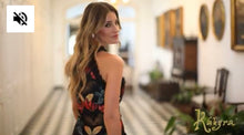 Load image into Gallery viewer, K flower print maxi dress