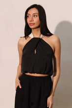 Load image into Gallery viewer, T Bubble halter top/color block pants