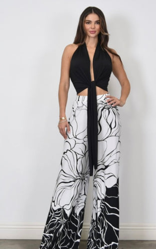 C 2 pcs print pant set