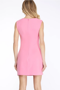 Ss sleeveless asymetrical neck dress