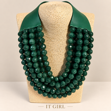 Load image into Gallery viewer, W beats layers leather necklace