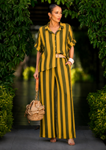 Load image into Gallery viewer, N 2pcs stripe pant set with belt