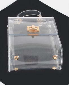 Hd Transparent top handle clutch