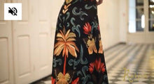 Load image into Gallery viewer, K flower print maxi dress