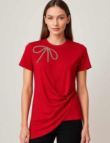 G side drape T-shirt