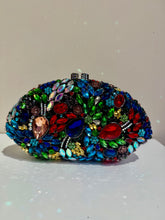 Load image into Gallery viewer, Evening crystal bag  green  multi 65024