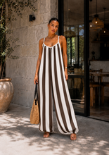 Load image into Gallery viewer, N Satin  stripe jumpsuit