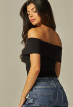 Load image into Gallery viewer, Lp ribbed knit off shoulder top