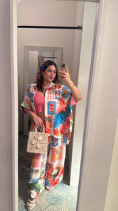N 2pcs print pant set