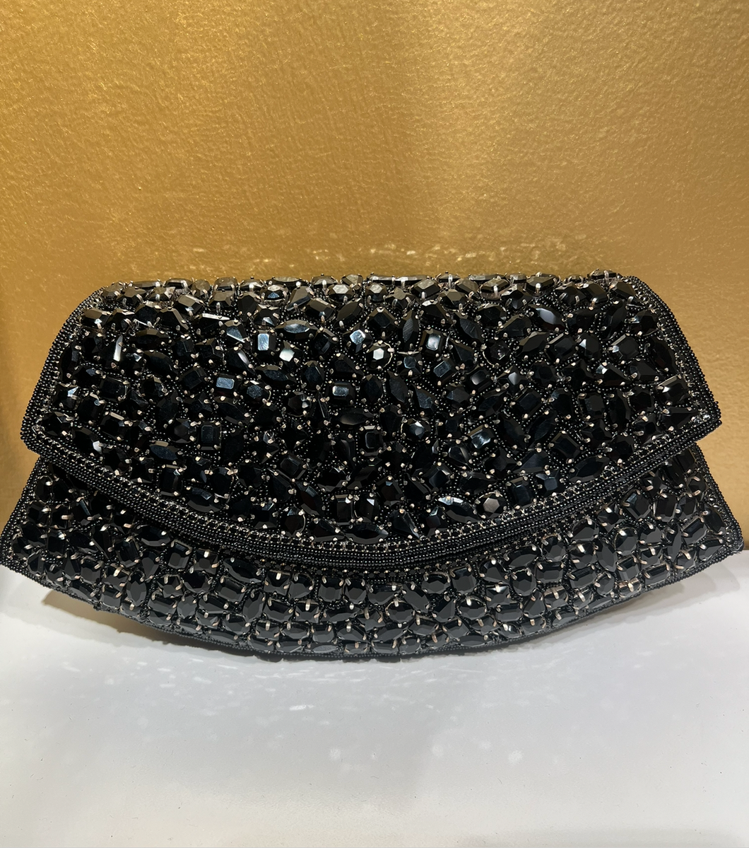 S kya beaded clutch