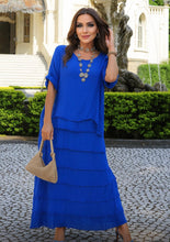 Load image into Gallery viewer, N layers long kaftan midi silk dress