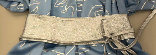 Lc leather wrap belt