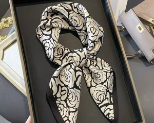 B small silk scarf