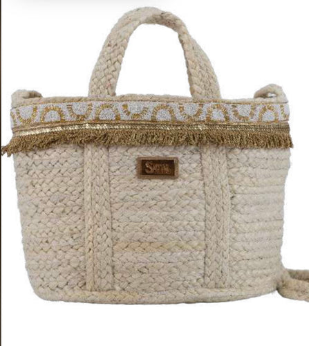 Ss Tote jute Angela gold
