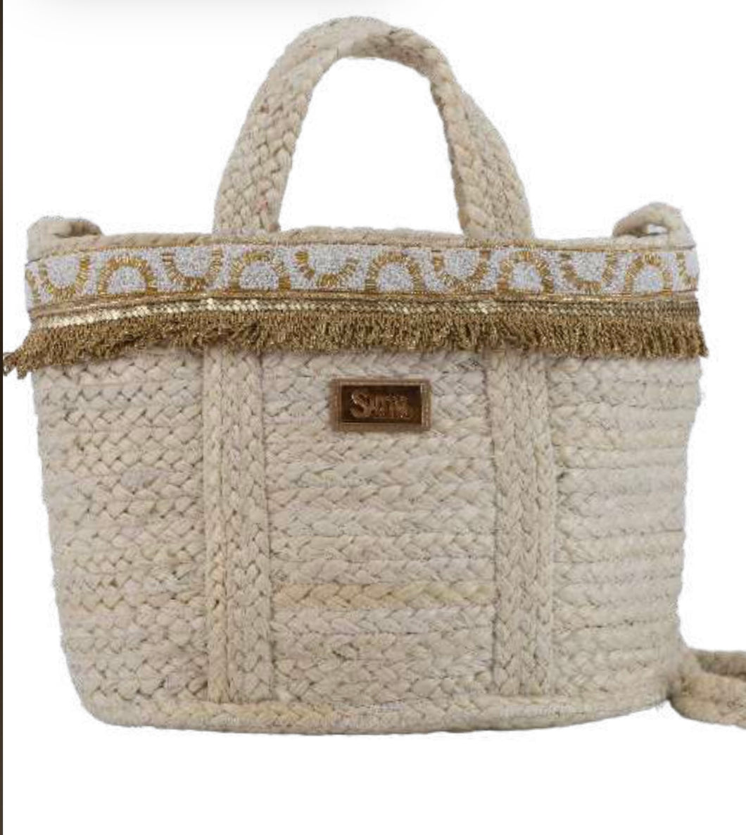 Ss Tote jute Angela gold