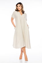Load image into Gallery viewer, S linen dres midi