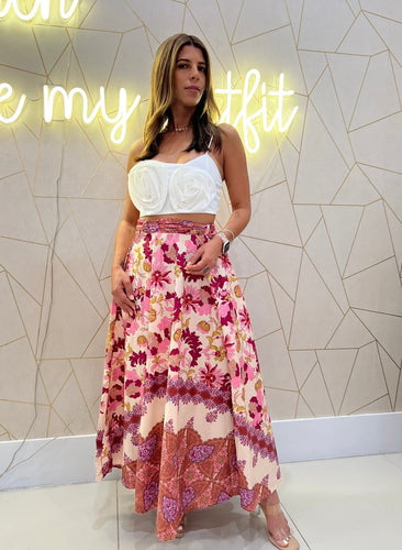 Lc print maxi skirt