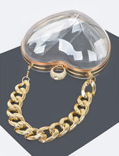 Load image into Gallery viewer, Hd acrylic clear heart clutch