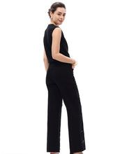 Load image into Gallery viewer, B Mid rise wide leg  black