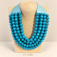 Load image into Gallery viewer, W beats layers leather necklace