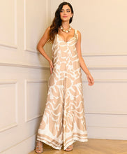 Load image into Gallery viewer, V satin print jumpsuit