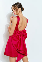 Load image into Gallery viewer, I Red back bow mini dress